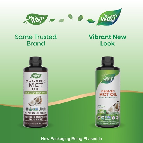 Nature's Way MCT Oil from Organic Coconut Oil -- 16 fl oz