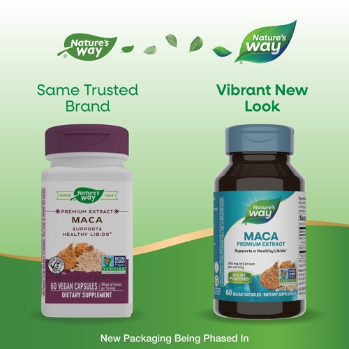 Nature's Way Maca Premium Extract Maca - Standardized to 0.6% Glucosinolates