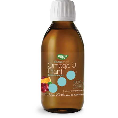 Nature's Way NutraVege Extra Strength Omega-3 Plant Based Liquid Supplement -- 6.8 fl oz