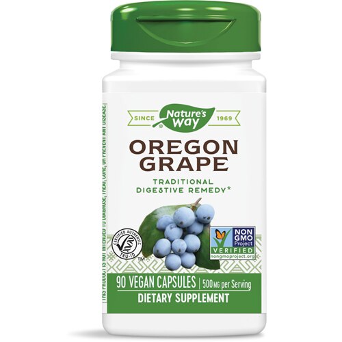 Nature's Way Oregon Grape - Traditional Digestive Remedy -- 500 mg Per Serving - 90 Capsules