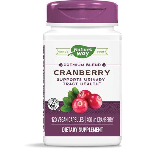Nature's Way Premium Blend Cranberry -- 400 mg Per Serving - 120 Vegan Capsules