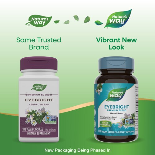 Nature's Way Premium Blend Eyebright - Herbal Blend -- 694 mg Per Serving - 100 Vegan Capsules