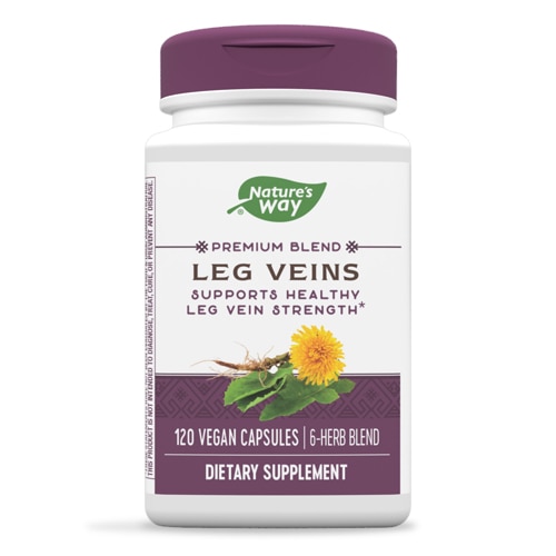 Nature's Way Premium Blend Leg Veins - Supports Healthy Leg Vein Strength -- 120 Vegan Capsules