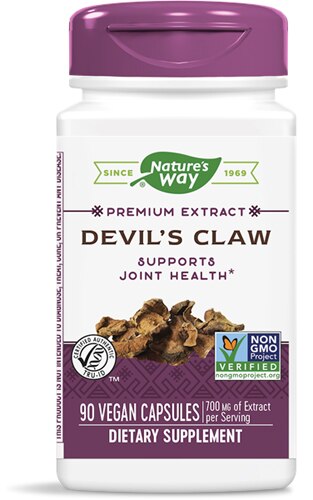 Nature's Way Premium Extract Devil’s Claw -- 700 mg of Extract Per Serving - 90 Vegan Capsules