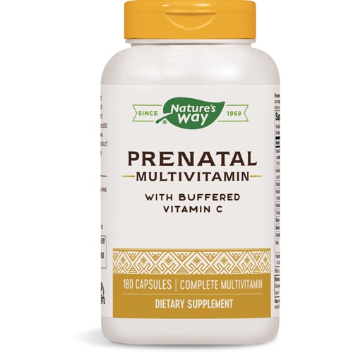 Nature's Way Prenatal Multivitamin - With Buffered Vitamin C -- 180 Capsules
