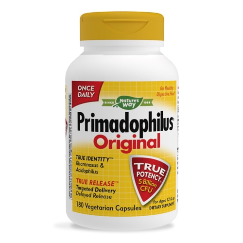 Nature's Way Primadophilus Original -- 5 billion CFU - 180 Capsules