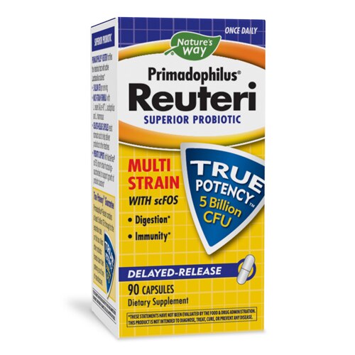 Nature's Way Primadophilus Reuteri Probiotic -- 5 billion CFU - 90 Capsules