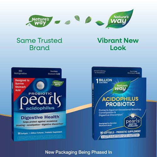 Nature's Way Probiotic Pearls Acidophilus with 1 Billion Live Cultures