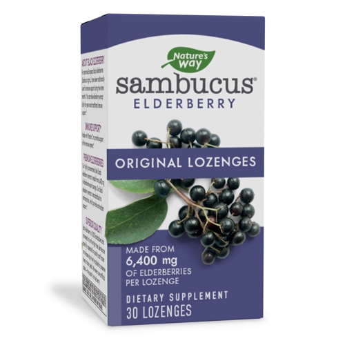Nature's Way Sambucus Original Elderberry Lozenges -- 30 Lozenges