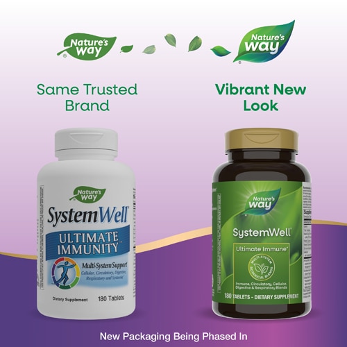 Nature's Way Systemwell - Ultimate Immunity - Multi-System Support -- 180 Tablets