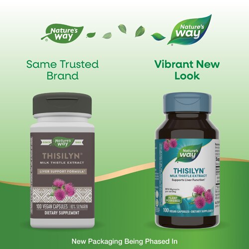 Nature's Way Thisilyn Milk Thistle Extract - 80% Silymarin - Liver Support -- 100 Vegan Capsules