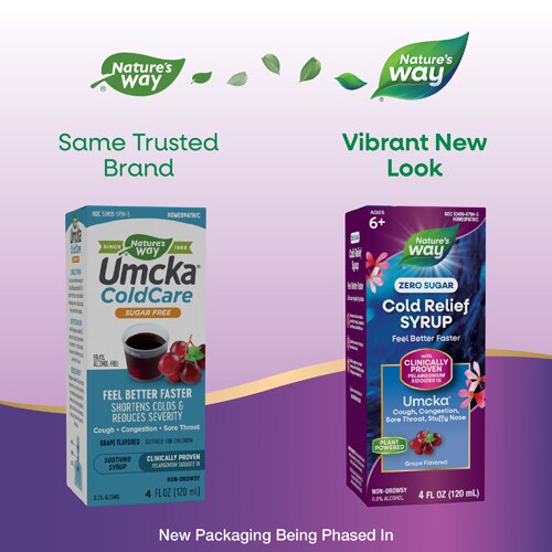 Nature's Way Umcka ColdCare Sugar Free Syrup - Grape Flavored -- 4 fl oz