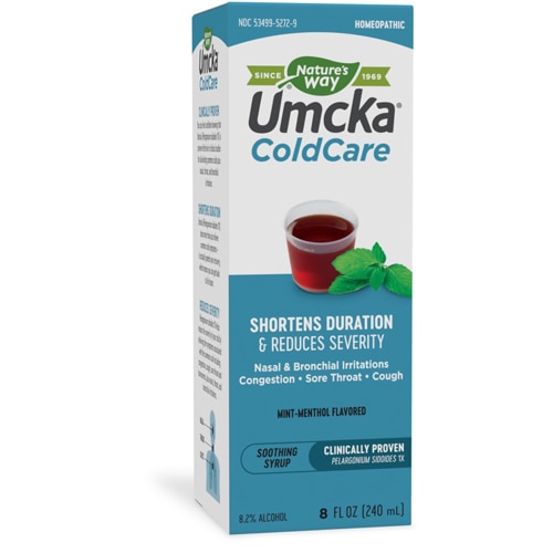 Nature's Way Umcka ColdCare Syrup Mint-Menthol -- 8 fl oz