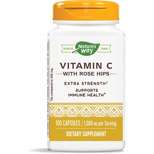 Natures Way Vitamin C With Rose Hips 1000 Mg 100 Capsules
