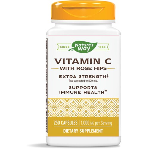 Natures Way Vitamin C With Rose Hips 1000 Mg 250 Capsules