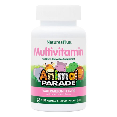 NaturesPlus Animal Parade® Children's Chewable Multi-Vitamin and Mineral Watermelon -- 180 Chewable Tablets