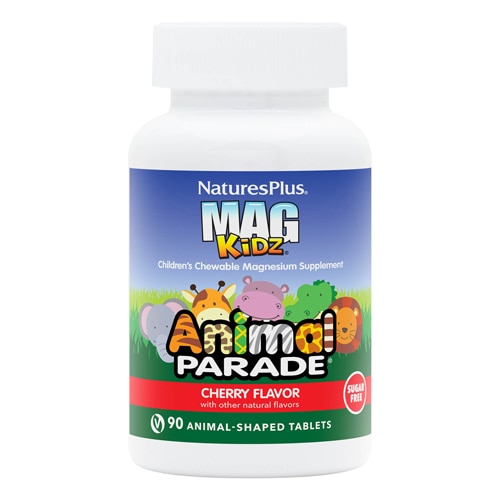 NaturesPlus Animal Parade Children's MagKidz Magnesium Natural Cherry