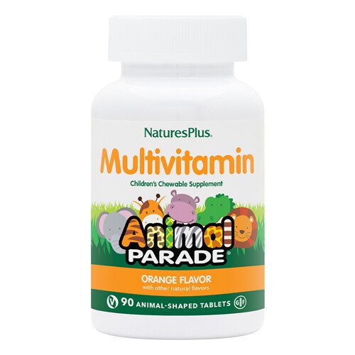 NaturesPlus Animal Parade Multi-Vitamin Children's Chewables Orange -- 90 Chewable Tablets