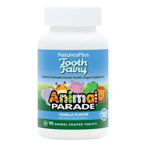 NaturesPlus Animal Parade Tooth Fairy Children's Chewables Vanilla -- 90 Chewable Tablets