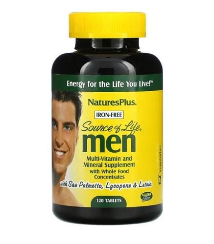 NaturesPlus Source of Life® Men Multi-Vitamin and Mineral -- 120 Tablets