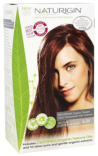 Naturigin Permament Hair Color Medium Copper Blond 6.34 -- 3.9 fl oz