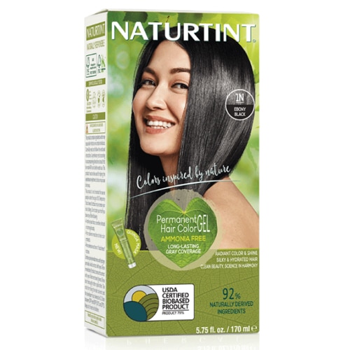 Naturtint Permanent Hair Color 1n Ebony Black 5 6 Fl Oz Vitacost