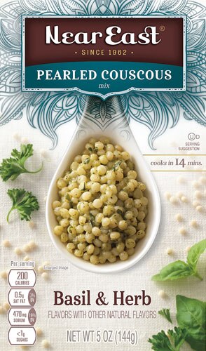 Near East Pearled Couscous Mix Basil and Herb -- 5 oz