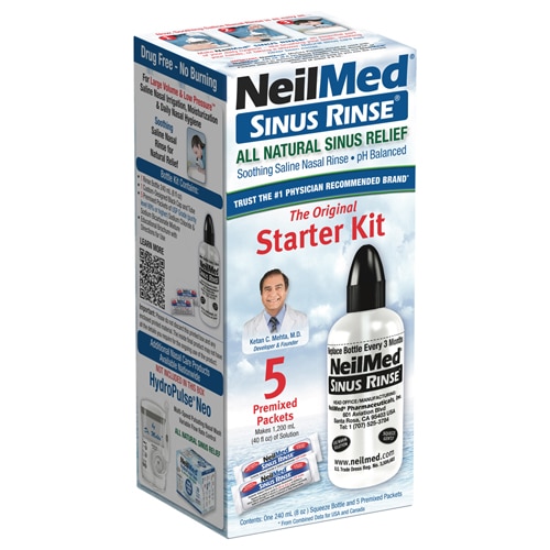 Neilmed Sinus Rinse Starter Kit - 8 oz. Bottle & 5 Packets