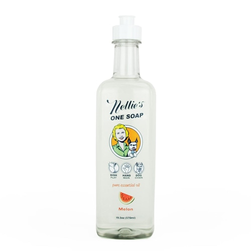 Nellie's One Soap for Dishes Hands and Dogs Melon