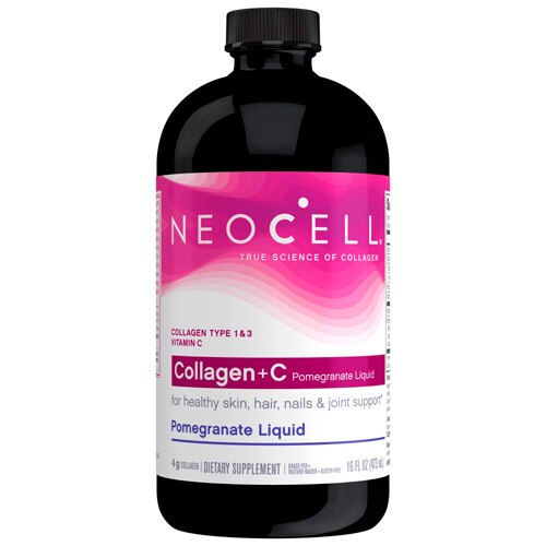 NeoCell Collagen+C Pomegranate Liquid -- 4 g - 16 fl oz