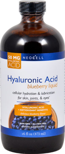 NeoCell Hyaluronic Acid Blueberry Liquid -- 50 mg - 16 fl oz