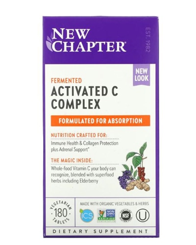 New Chapter Fermented Activated C Complex -- 180 Vegetarian Tablets