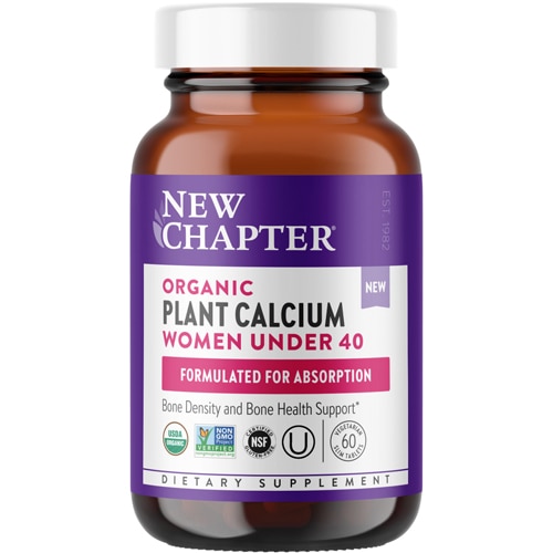 New Chapter Organic Plant Calcium Women Under 40 -- 60 Tablets