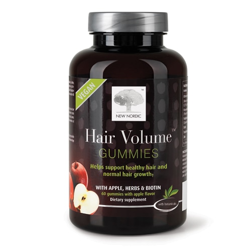 New Nordic Hair Volume Gummies Apple -- 60 Gummies - Vitacost