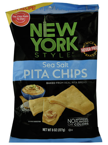 New York Style Baked Pita Chips Sea Salt -- 8 oz