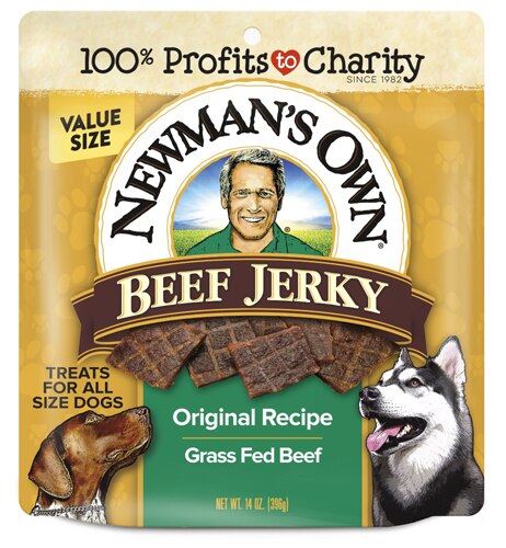 Newman's Own Beef Jerky Dog Treats Original Recipe -- 14 oz