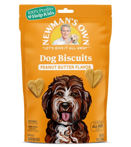 Newman's Own Dog Biscuits Peanut Butter -- 10 oz
