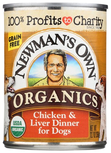 Newman's Own Organics Grain Free Wet Dog Food Chicken & Liver -- 12.7 oz