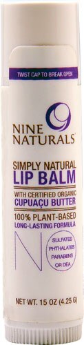 Nine Naturals Simply Natural Lip Balm Unflavored -- 0.15 oz