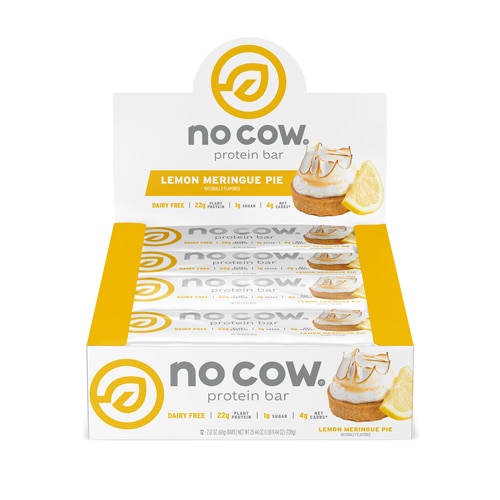 No Cow Protein Bar Lemon Meringue Pie -- 12 Bars