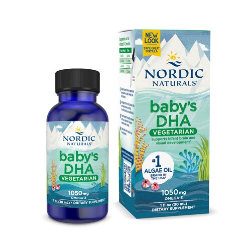 Nordic Naturals Baby's DHA Vegetarian Plant-Based Vegan Omega-3S -- 1050 mg - 1 fl oz