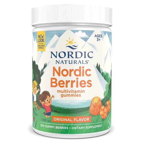 Nordic Naturals Nordic Berries™ Multivitamin Gummies for Adults & Kids Berry