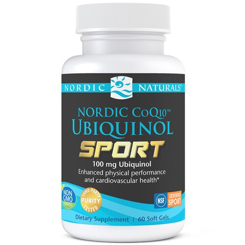Nordic Naturals Nordic CoQ10 Ubiquinol Sport -- 100 mg - 60 Softgels