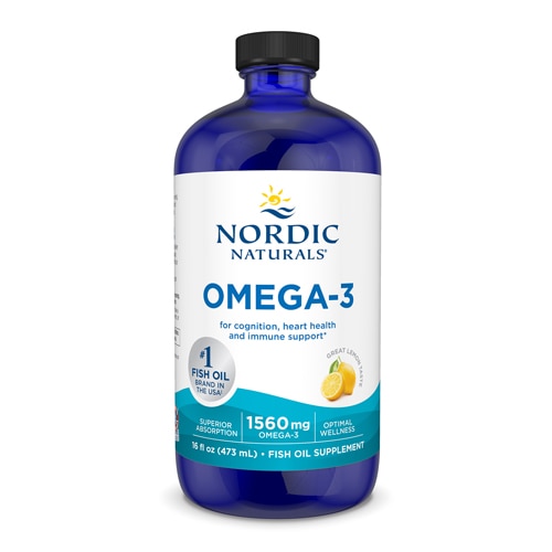 Nordic Naturals Omega-3 Lemon, 1560 mg - 16 fl oz - Fry's Food Stores