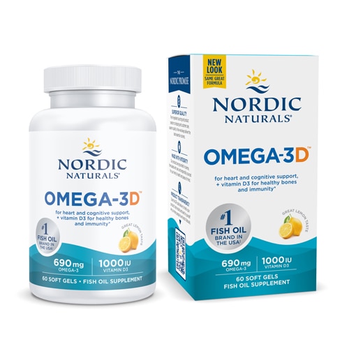 Nordic Naturals Omega-3D Lemon