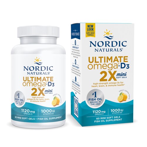 Nordic Naturals Ultimate Omega 2X Lemon -- 1120 mg - 60 Softgels
