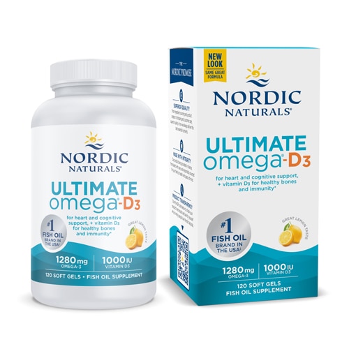 nordic naturals ultimate omega d3 120 softgels