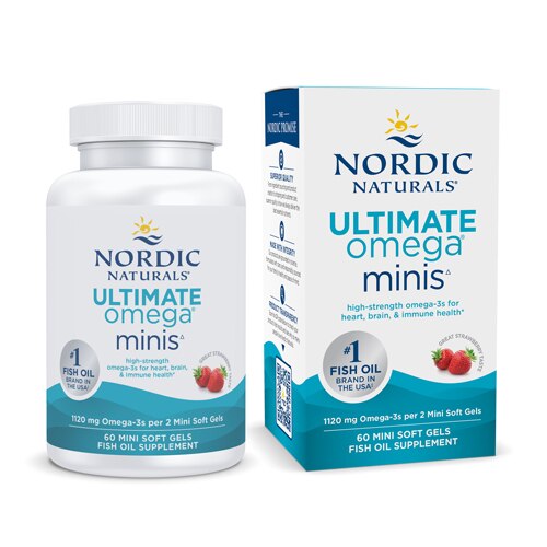 Nordic Naturals Ultimate Omega Strawberry -- 1120 mg - 60 Softgel