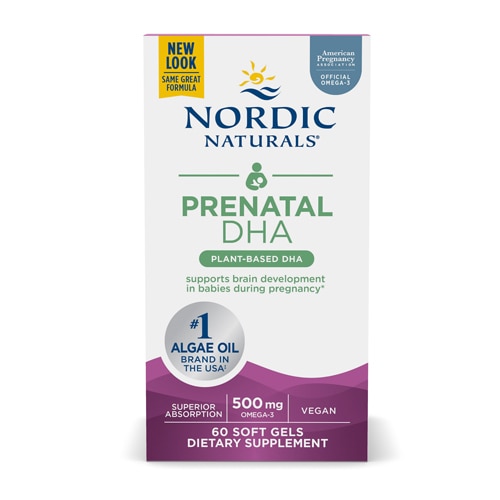 Nordic Naturals Vegan Prenatal DHA -- 60 Softgels