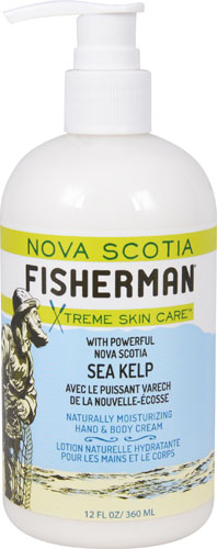 Nova Scotia Fisherman Hand &amp; Body Cream Sea Kelp -- 12 fl oz
